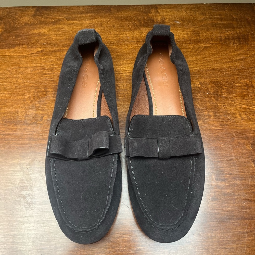 COACH Women’s size 11 flats with bow, new with tags